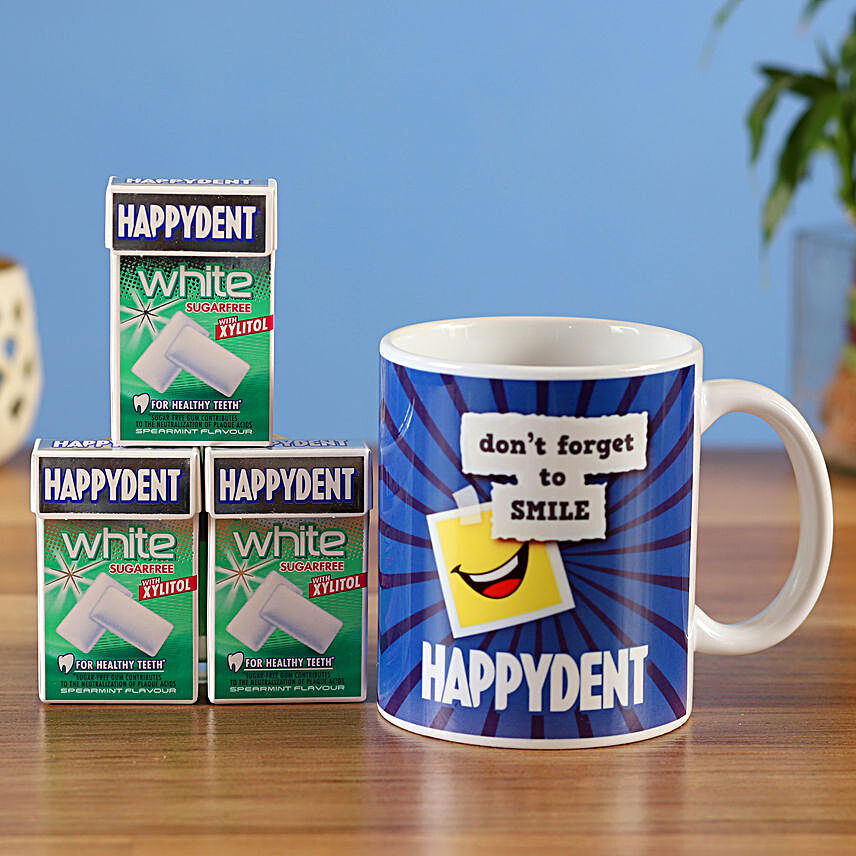 Happy Dent Mug & Chewing Gum Combo