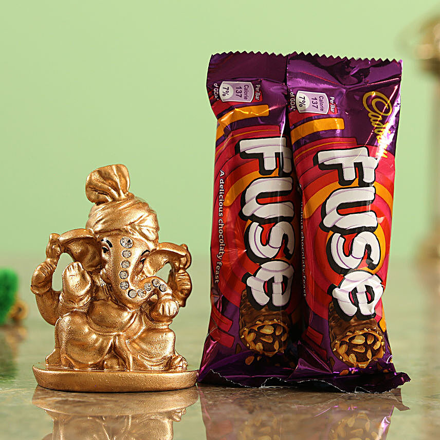 Cadbury Fuse Chocolate Bars & Golden Ganesha Idol Combo