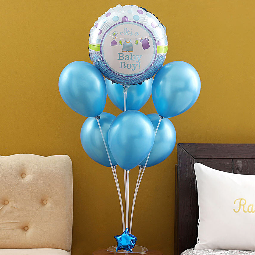 It's a Baby Boy Balloon Bouquet