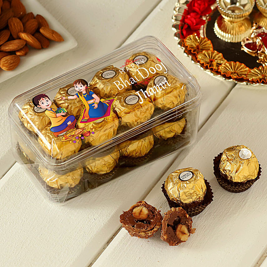 Bhai Dooj Special Personalised Ferrero Rocher Box