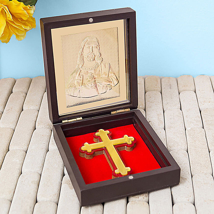 24 Carat Gold Foil Lord Jesus Christ Prayer Box