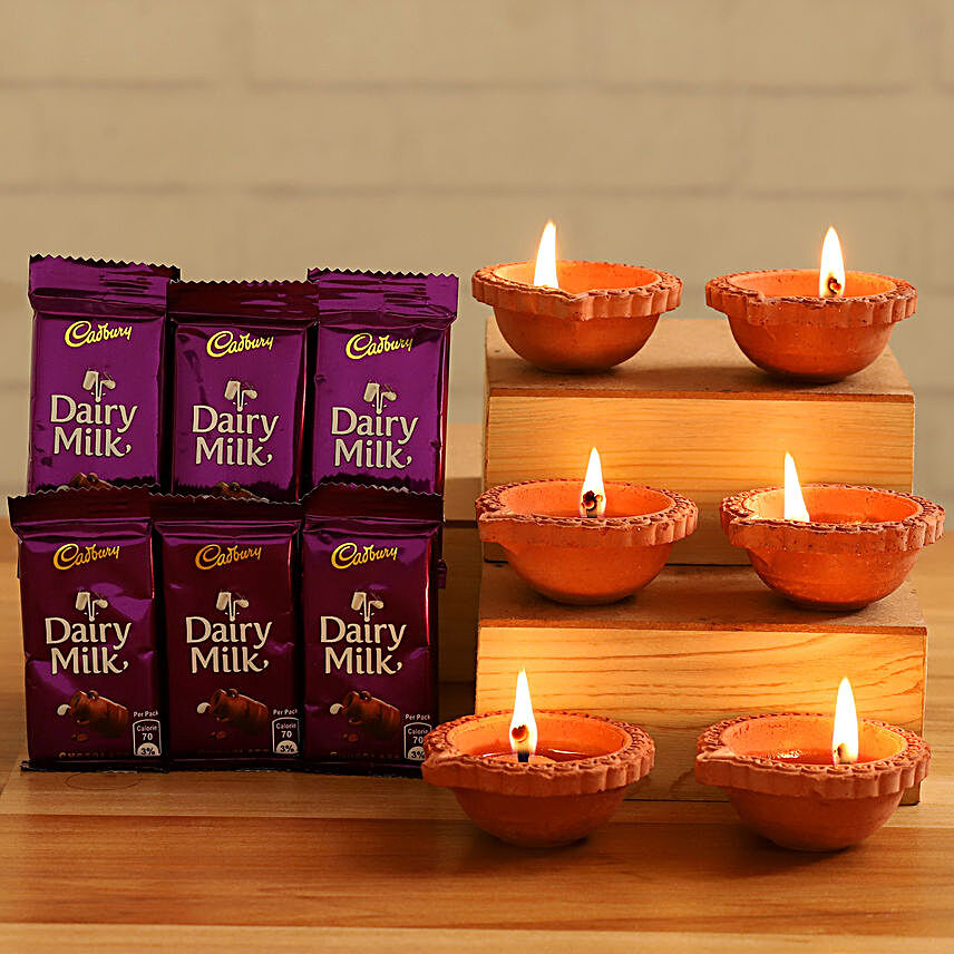 Dairy Milk Chocolates With Festive Diyas