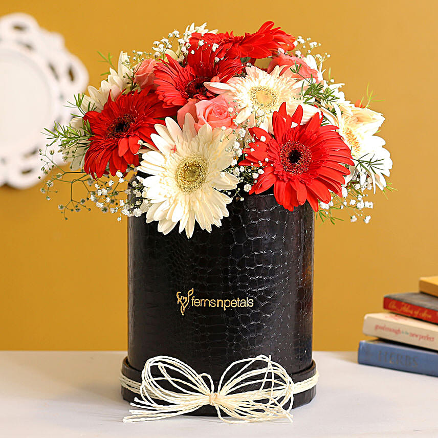 Lovely Roses & Gerberas Floral Box