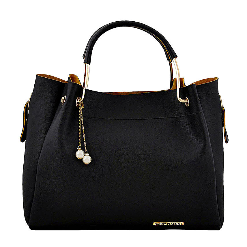 Stylish Bagsy Malone Black Hand Bag:Buy Purse