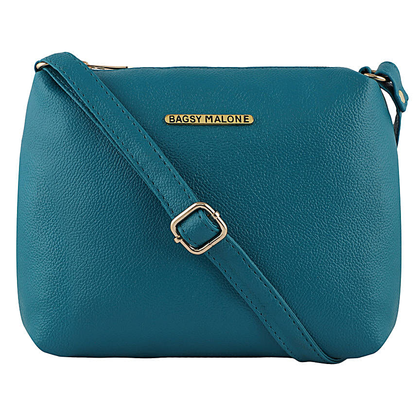 Bagsy Malone Sleek Turquoise Sling