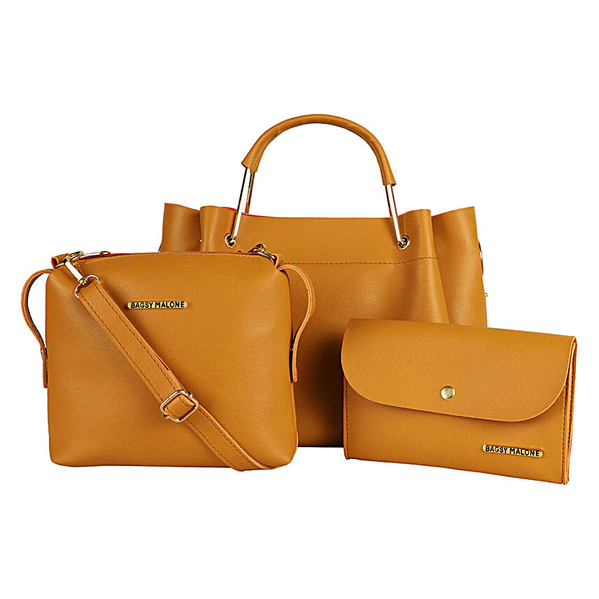 Bagsy Malone Tote Combo Bags- Walnut Brown
