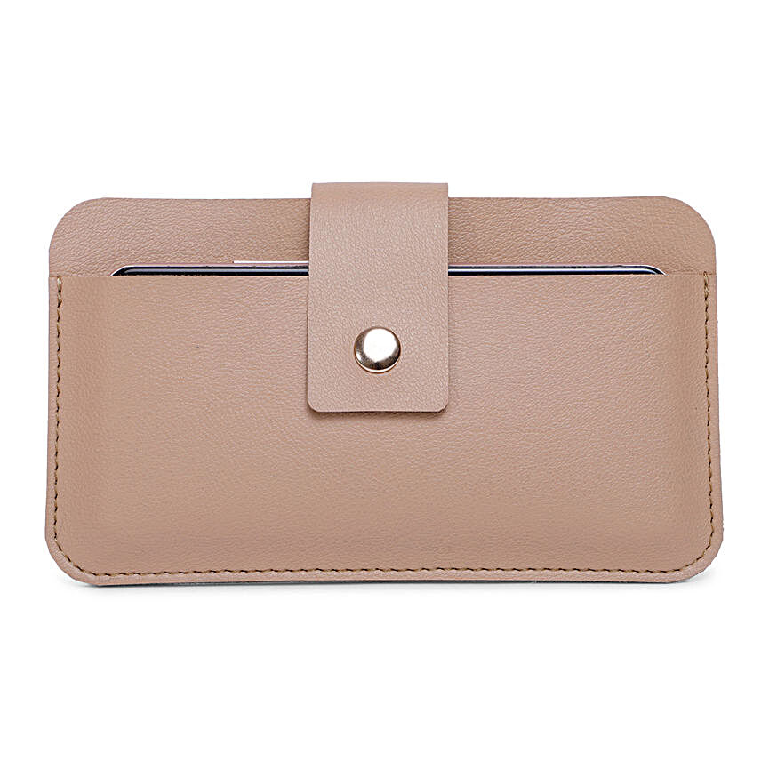 Bagsy Malone Unisex Mobile Pouch- Beige:Stylish Accessories