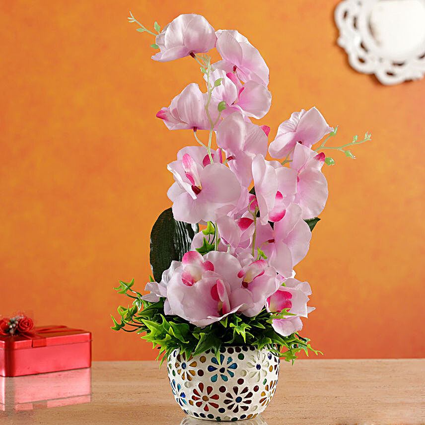 Classy Artificial Orchids Bunch:Artificial Flowers