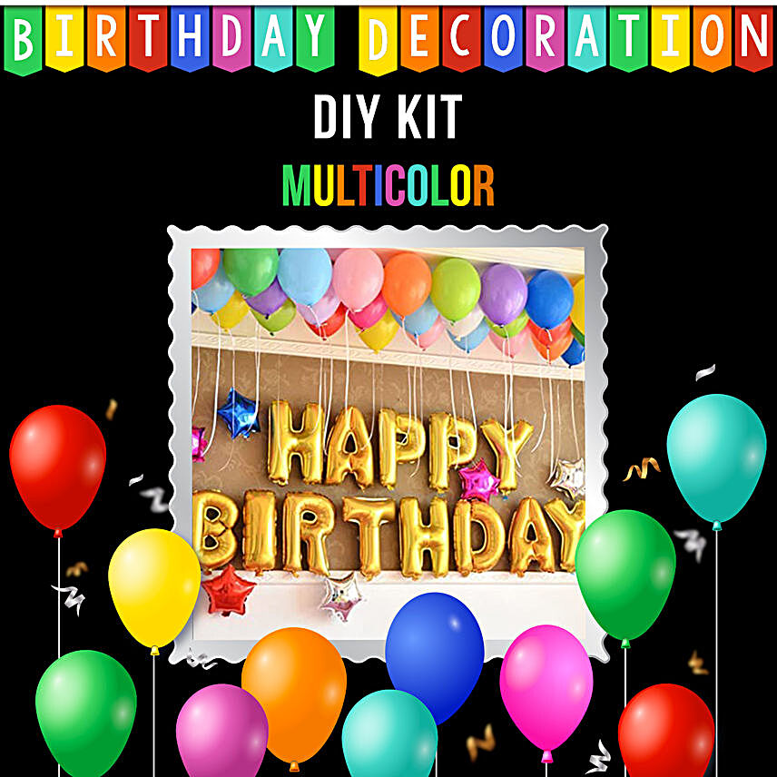 Special Birthday Decoration Kit- Multicolour