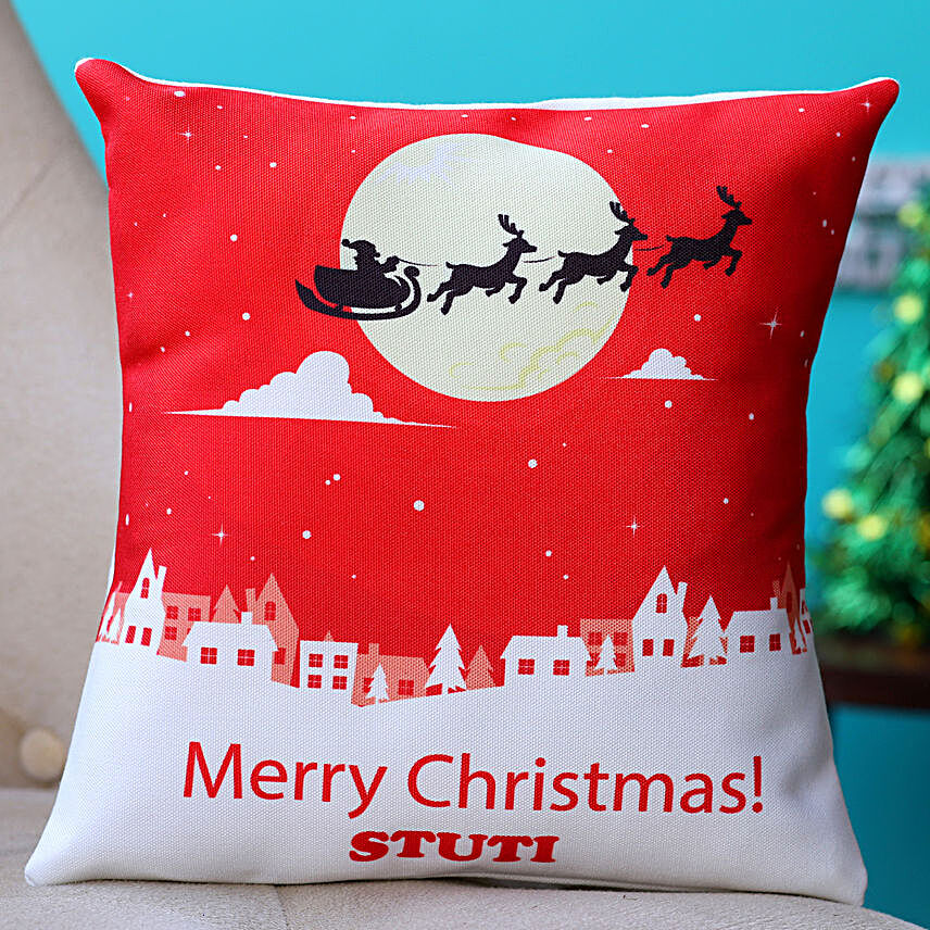 Legend Of Christmas Personalised Cushion Hand Delivery