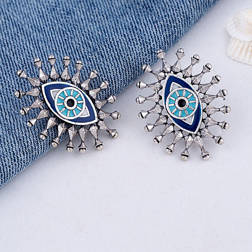 Buy Send Evil Eyes Spokes Earrings Voylla Online FNP