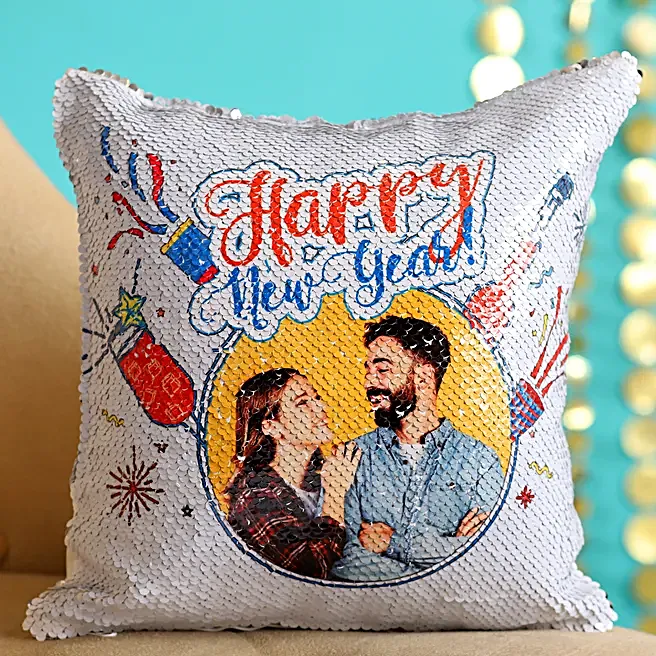Sequin Cushion With Photo Custom Sequin Pillow Create Your