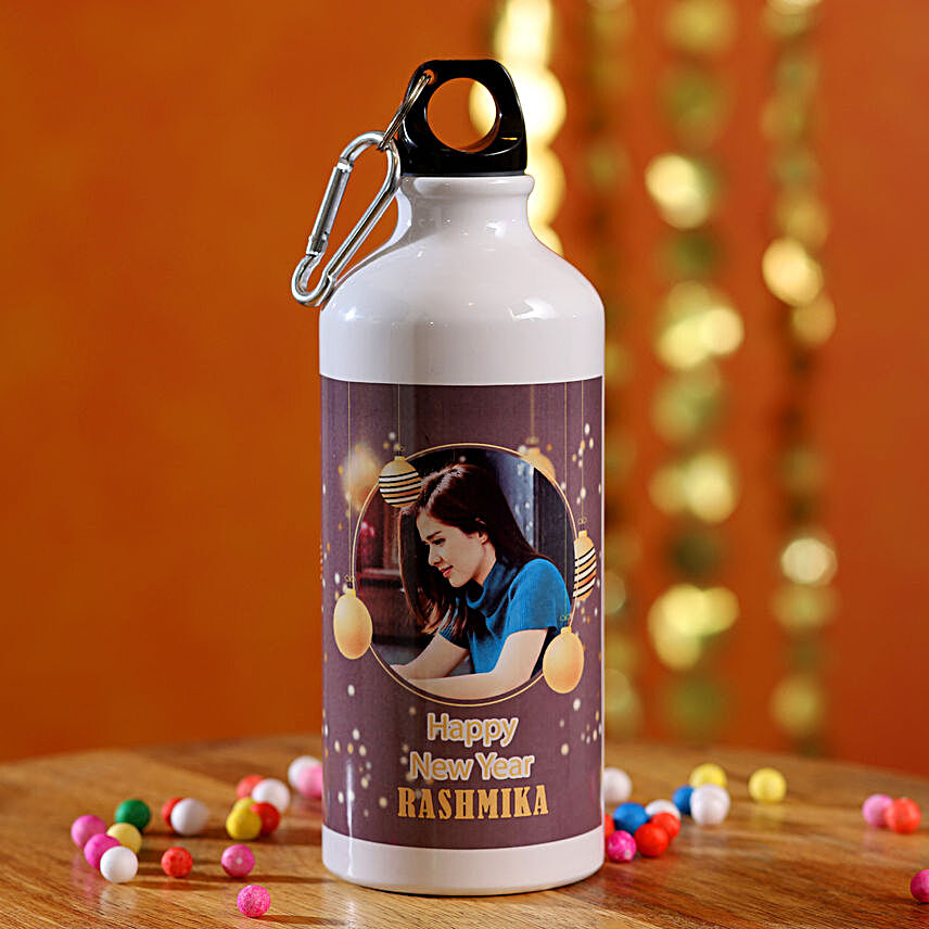 Happy New Year Personalised Bottle:New Year Gifts Bengaluru