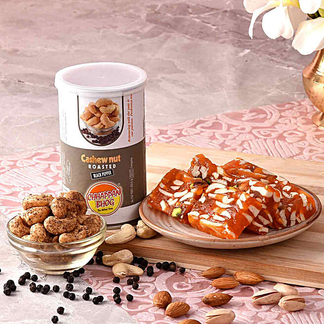 Buy/Send Karachi Halwa & Black Pepper Cashews Online FNP