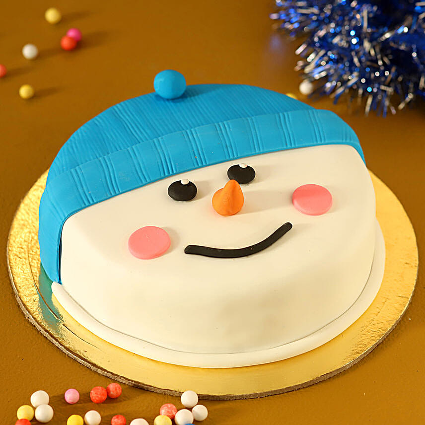 Snowman Truffle Cake 1 Kg Eggless
