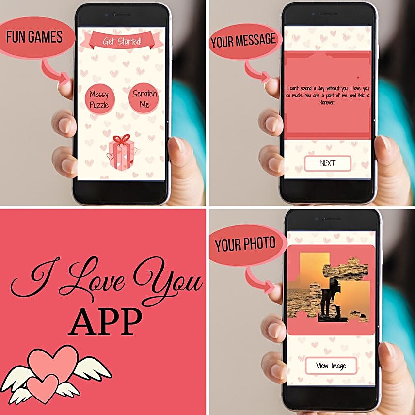 Personalised I Love You APP With Animation:Gift Ideas for Fiance