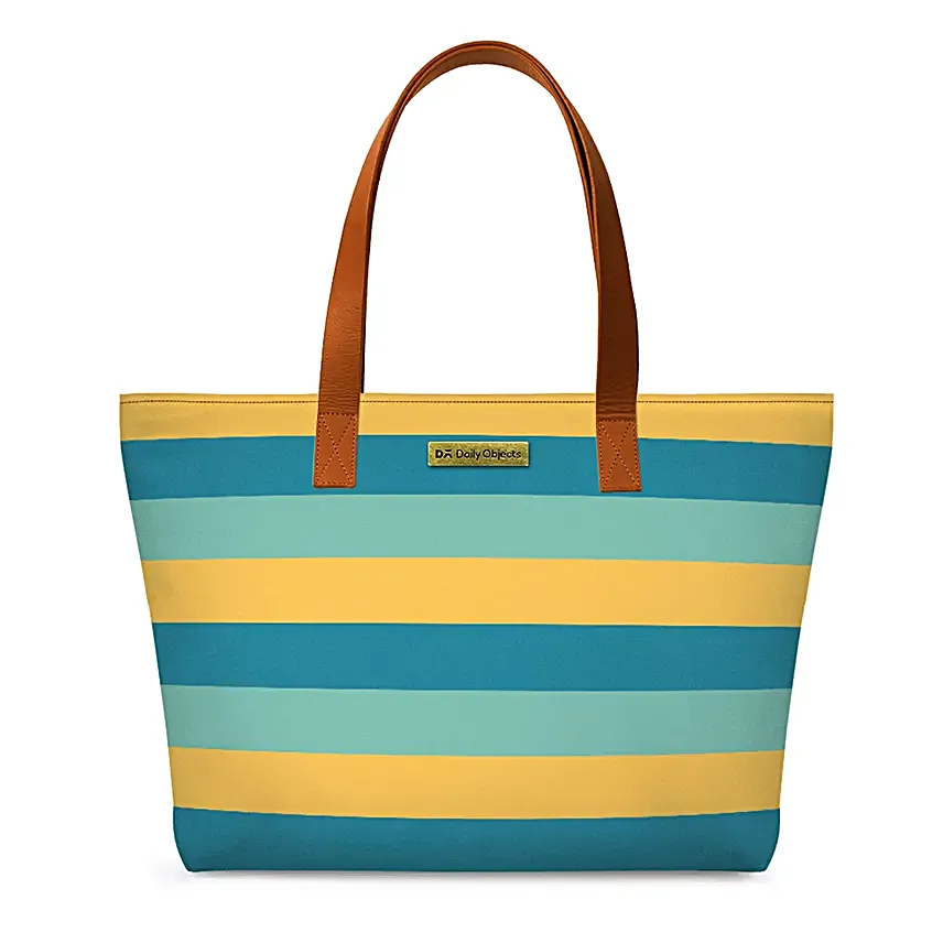 Online Tropical Lines Fatty Tote Bag