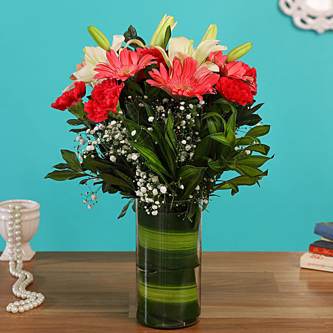 Buy/Send Classic Flowers Vase Arrangement Online FNP