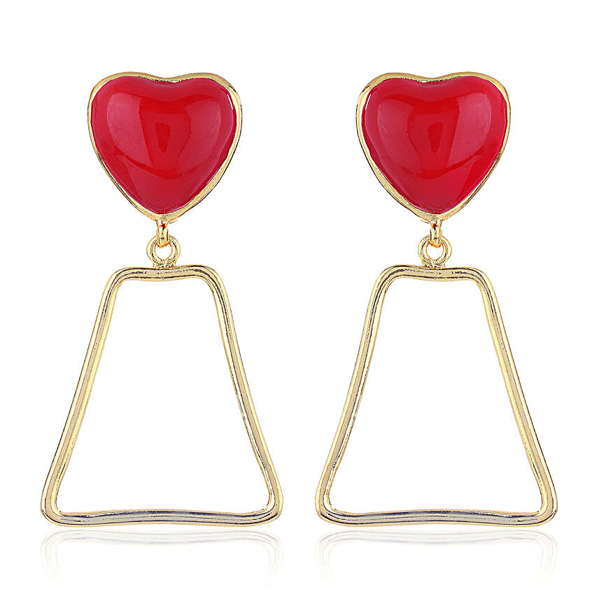 Heart Shaped Drop Earrings Online