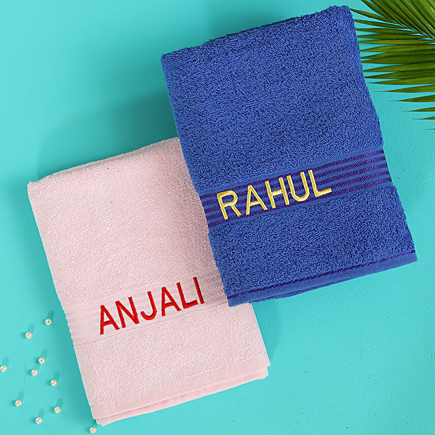 customised cotton towels online:Personalised Towels