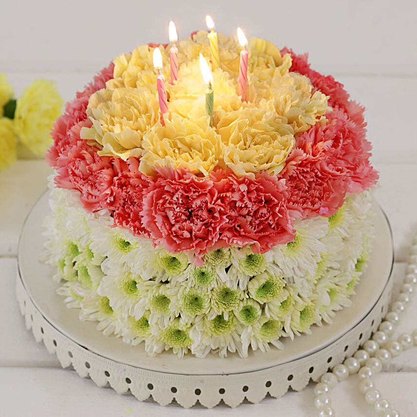Forever Glow Floral Fantasy Cake