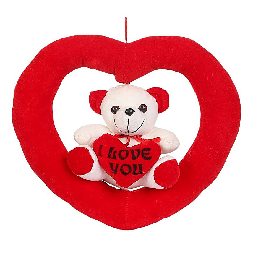 I Love You Teddy In Soft Heart Ring