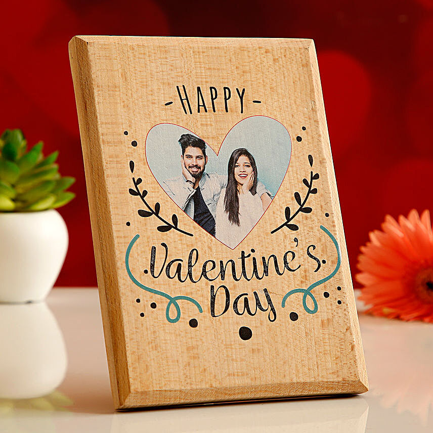 Happy V-Day Personalised Plaque