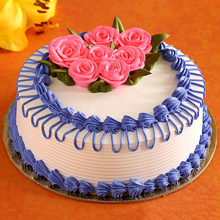 rose theme cake online