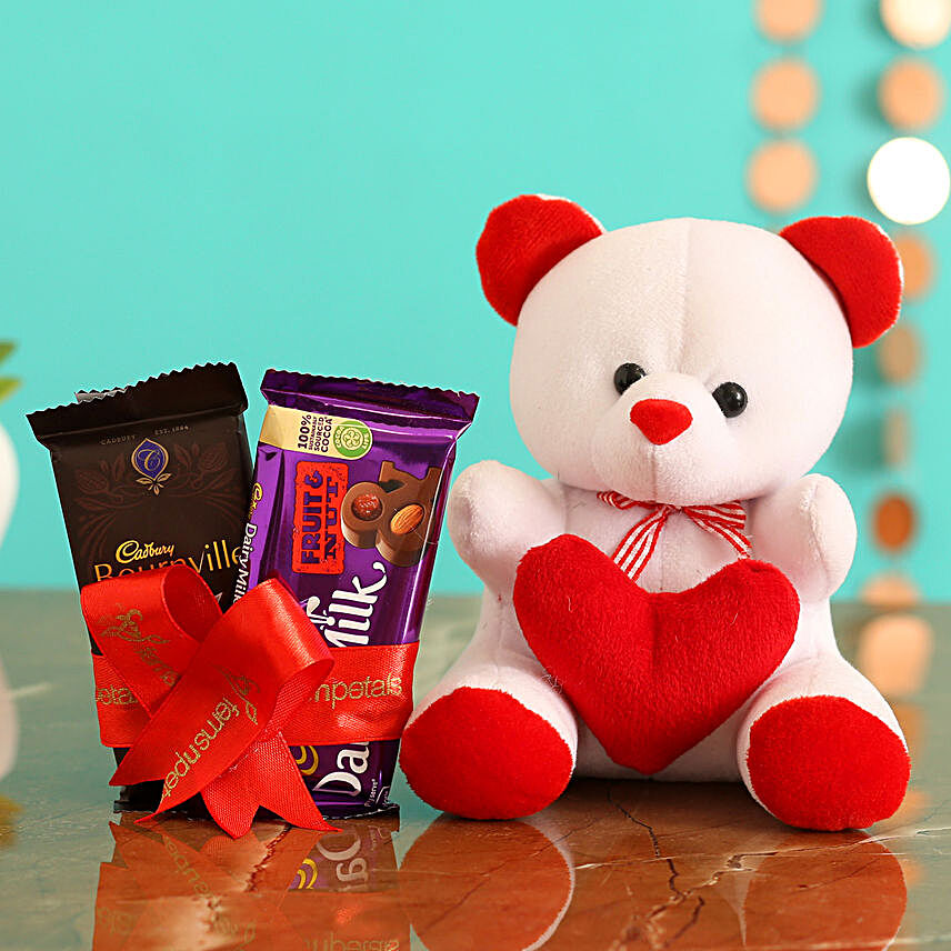 Cute Teddy With Bournville & Dairy Milk