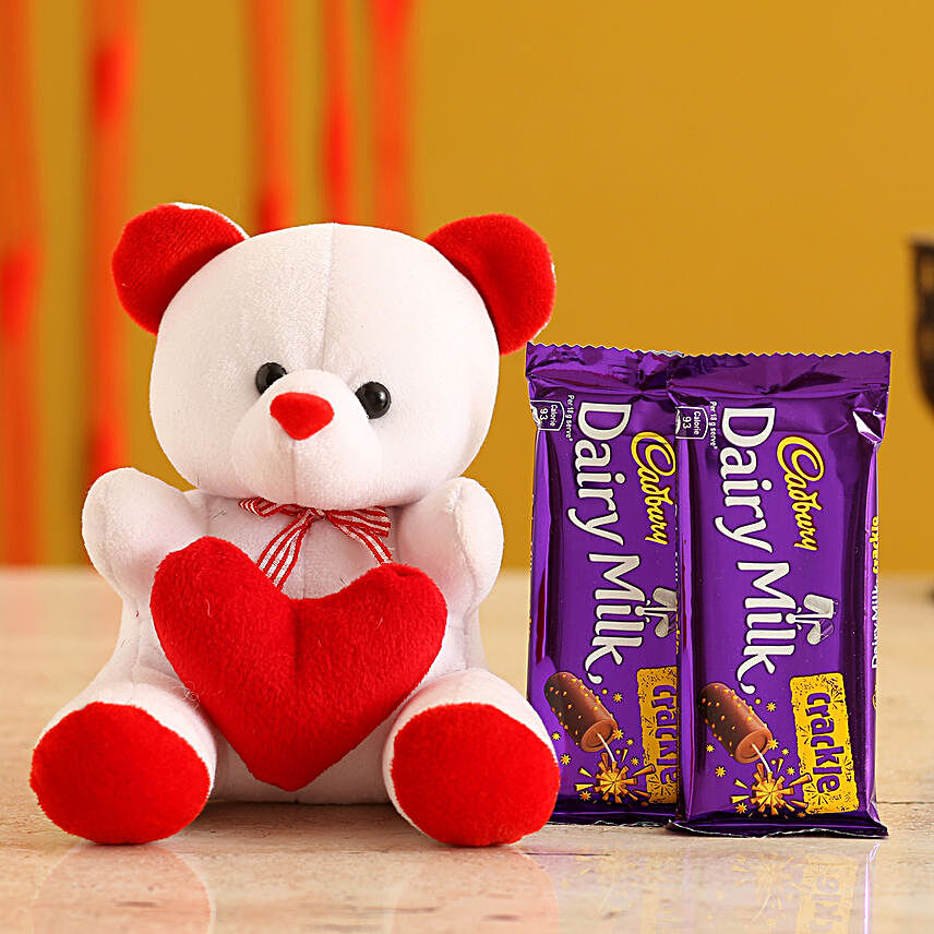 Cute Teddy With Cadbury Crackle