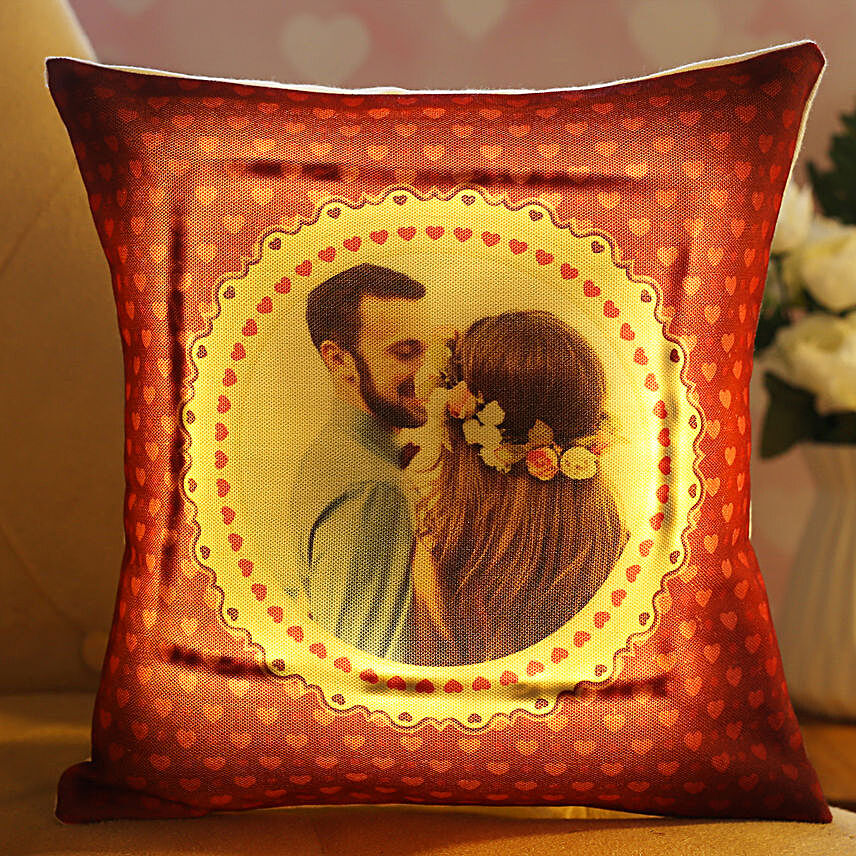 Beautiful In Love Personalised LED Cushion