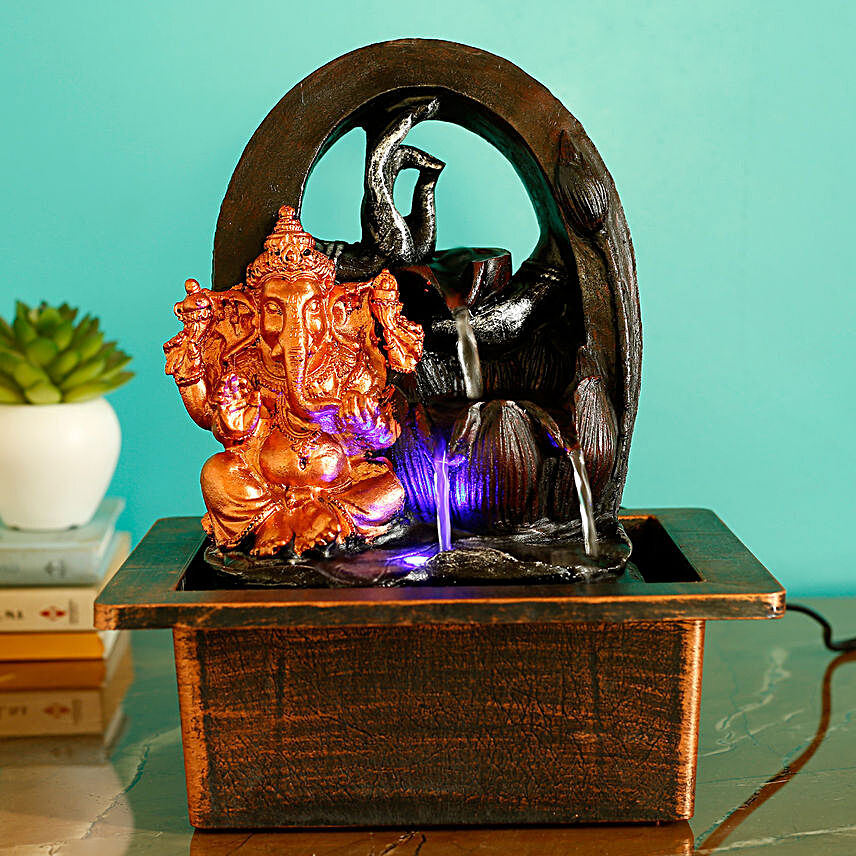 Holy Ganesha Fountain Copper:Ganesh Idols
