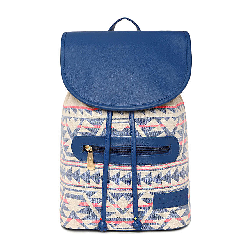 designer royal blue jacquard backpack online:Handbags