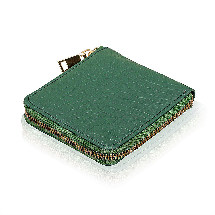 KLEIO Leatherette Multipurpose Wallet Clutch Olive Green