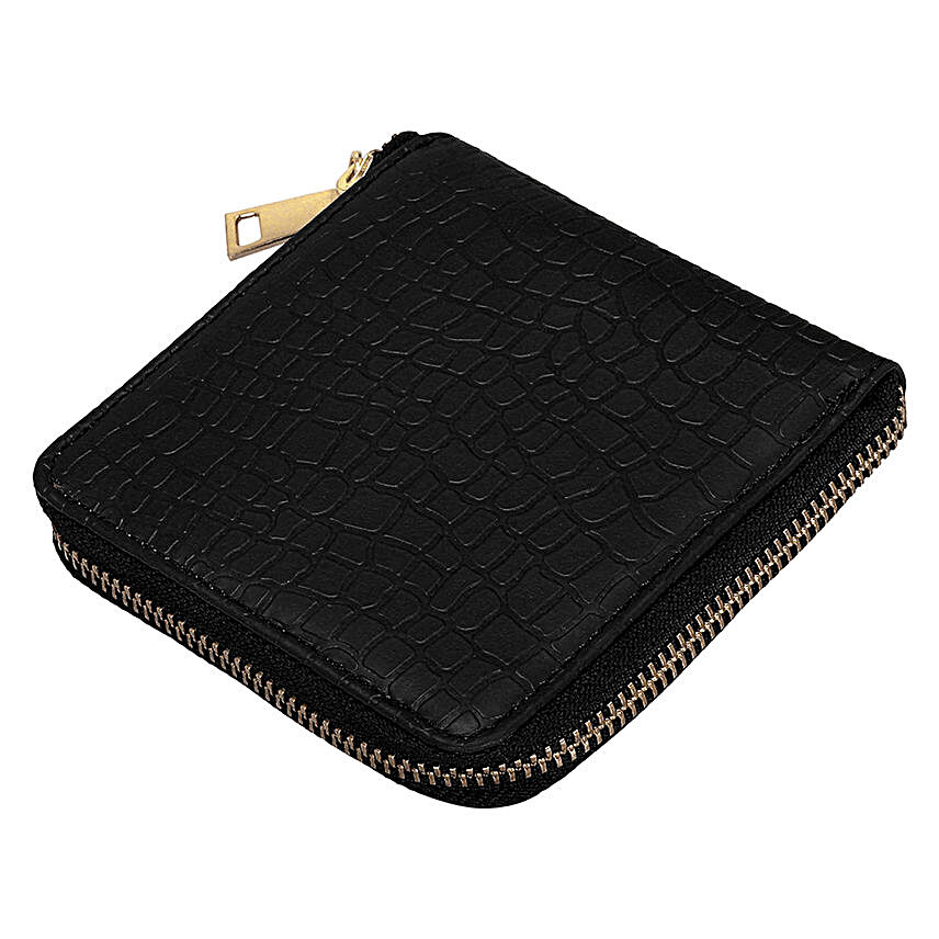 KLEIO Leatherette Wallet Clutch Black