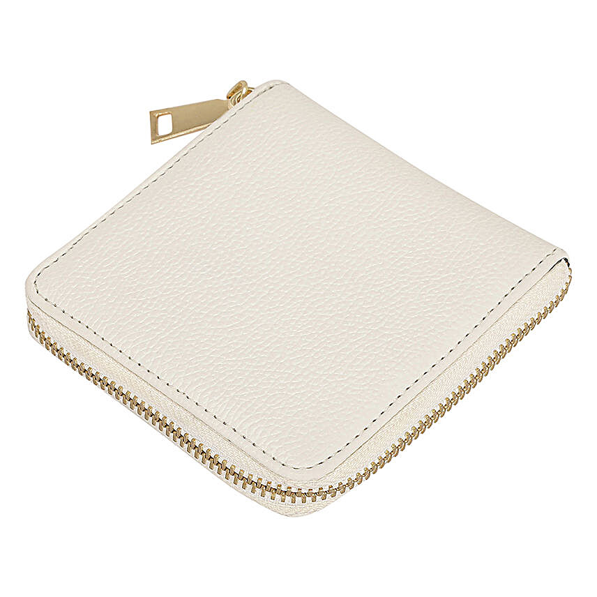 KLEIO Leatherette Wallet Clutch White