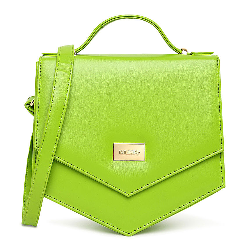 KLEIO Unique Sling Bag- Green