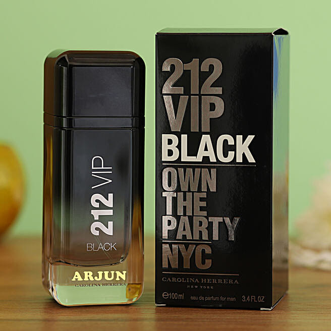 Buy/Send Personalised Carolina Herrera 212 VIP Black Parfum Online