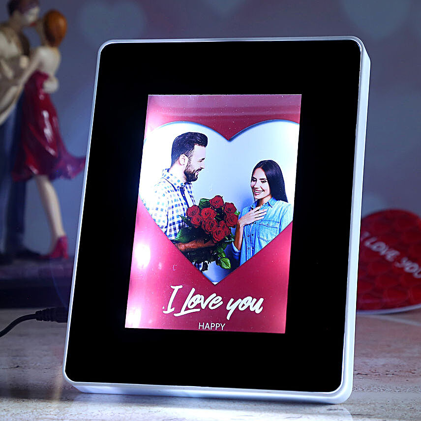 valentine theme personalised magic mirror:Wedding Special Photo Frames