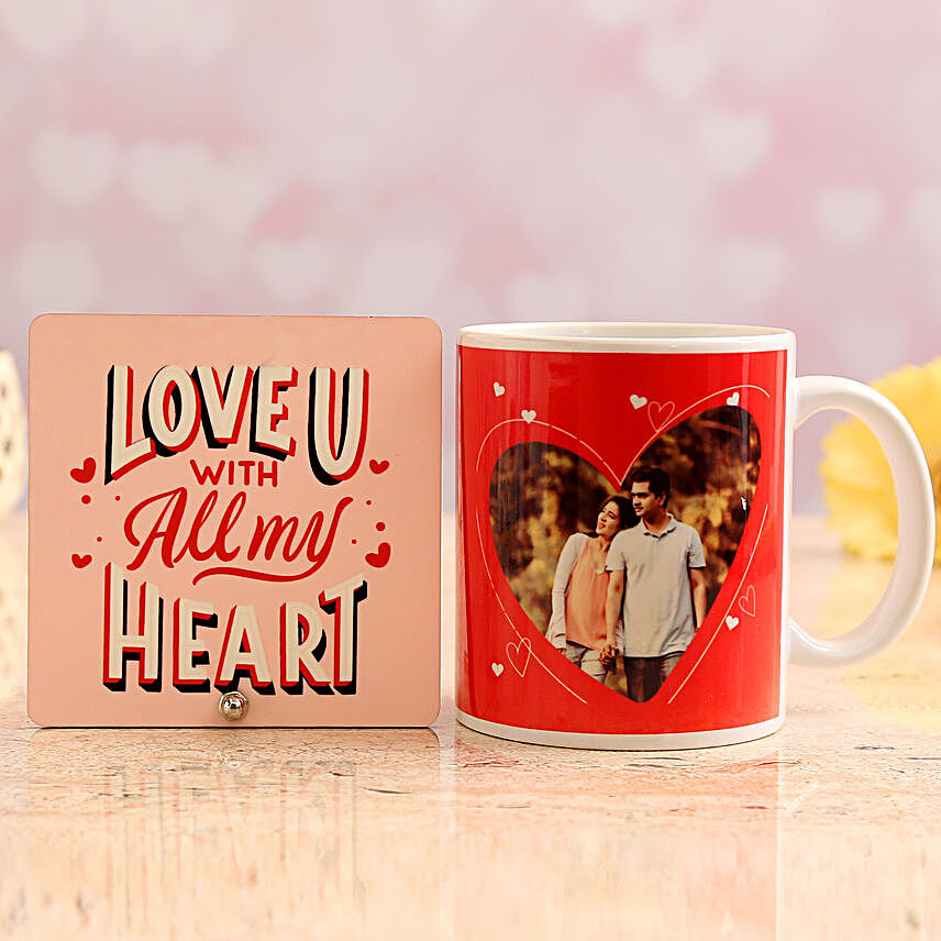 Personalised Couple Photo Mug With Love You Always Table Top