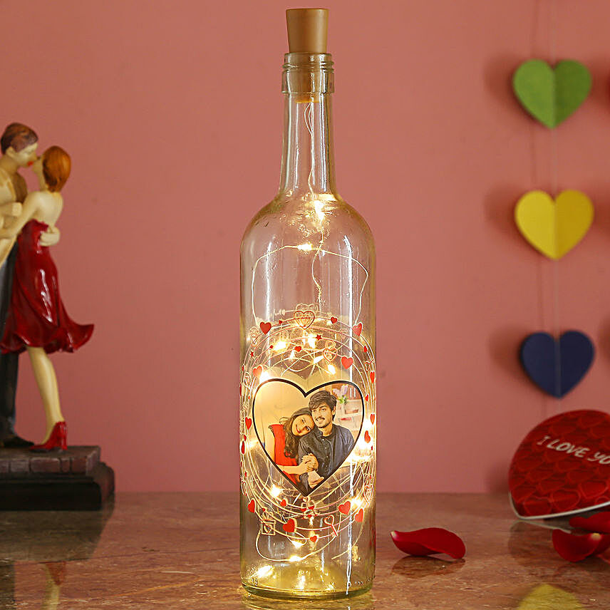 Personalised In-Love LED Bottle Lamp