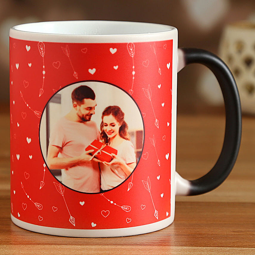 Personalised Couple Photo Valentine Magic Mug