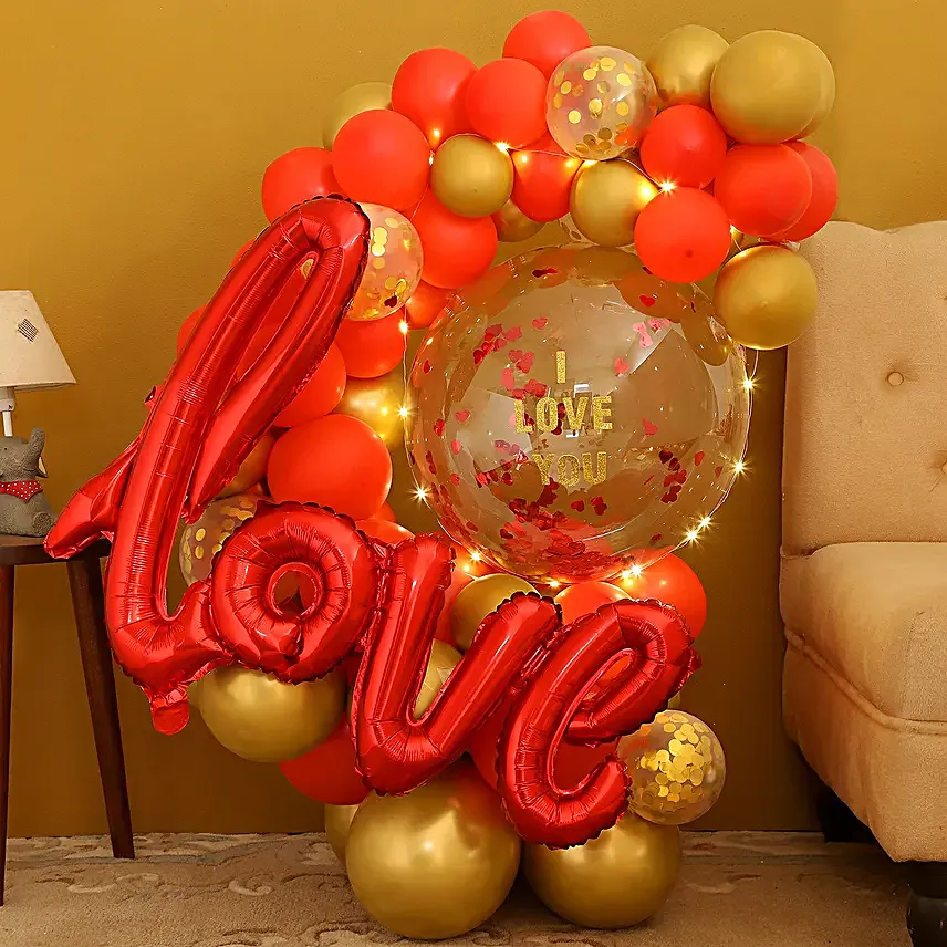 Glowing Love You Bouquet:Valentine's Week gifts