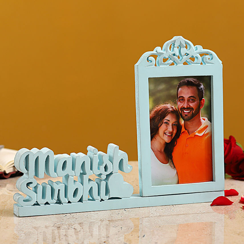 Personalised Couple Photo Frame With Names