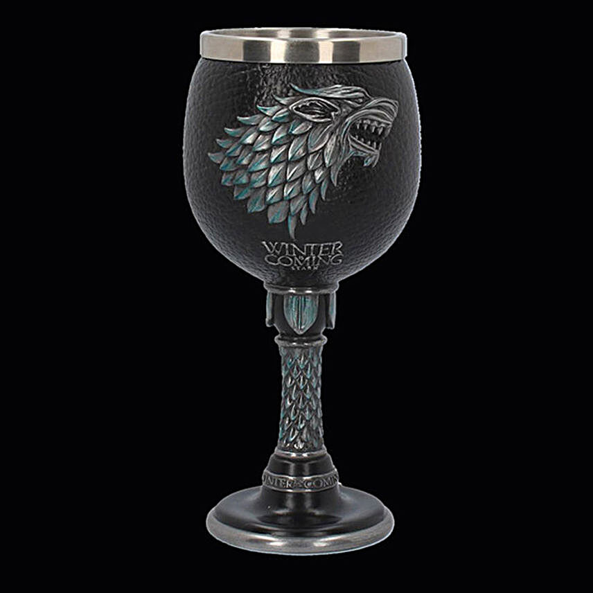 Online Winter Is Coming Wine Goblet:Funny Gifts