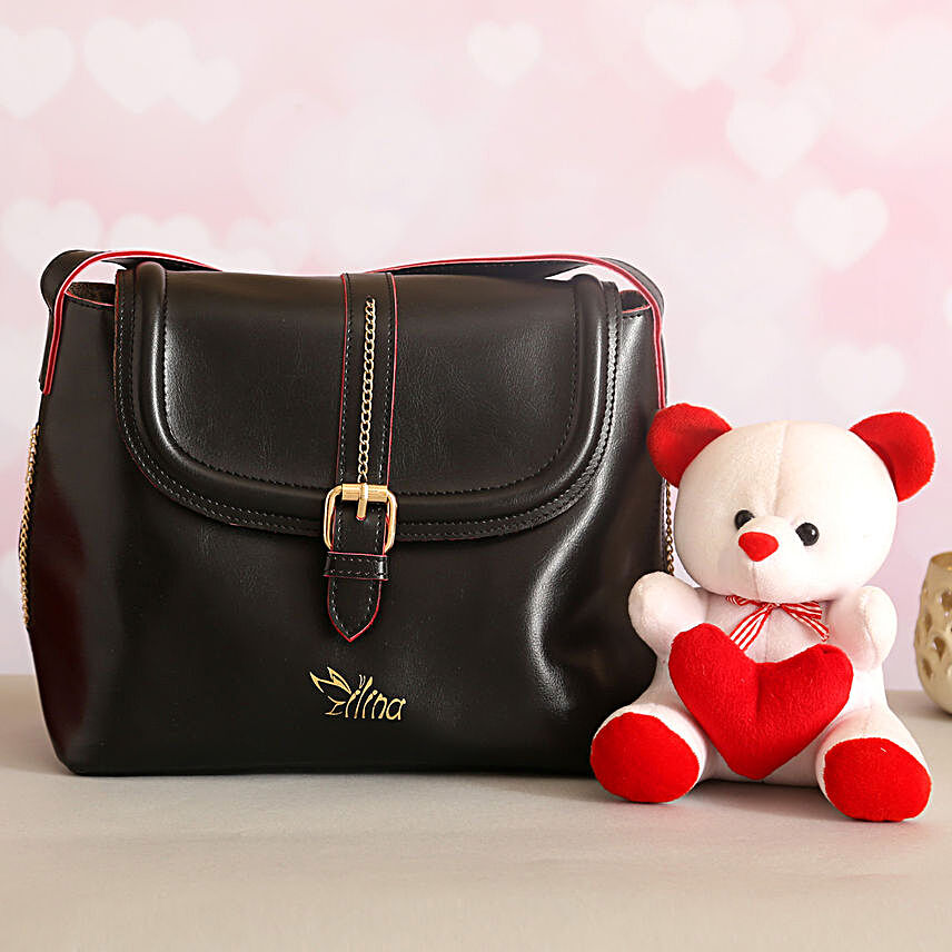 For Her Sling Bag & Cute Teddy