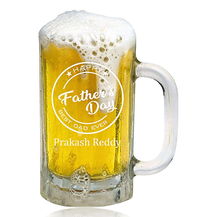 Personalised Father's Day Beer Mug Online:Buy Personalised Beer Glasses