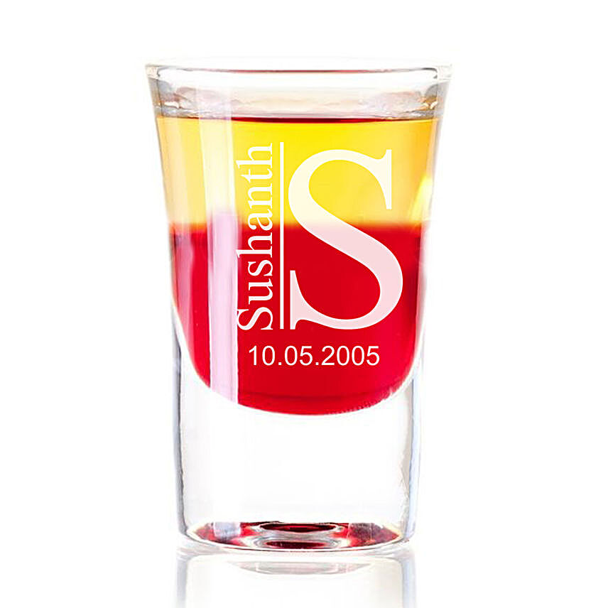 Personalised For Love Shot Glass Set of 2 Online:Bar Accessories
