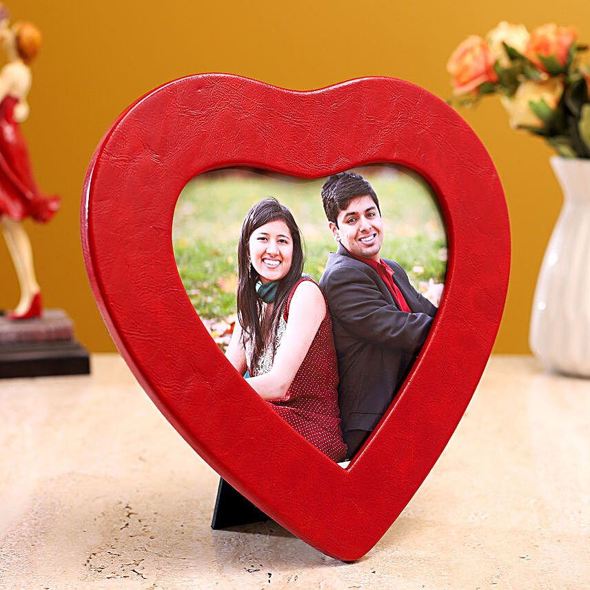online personalised couple heart frame