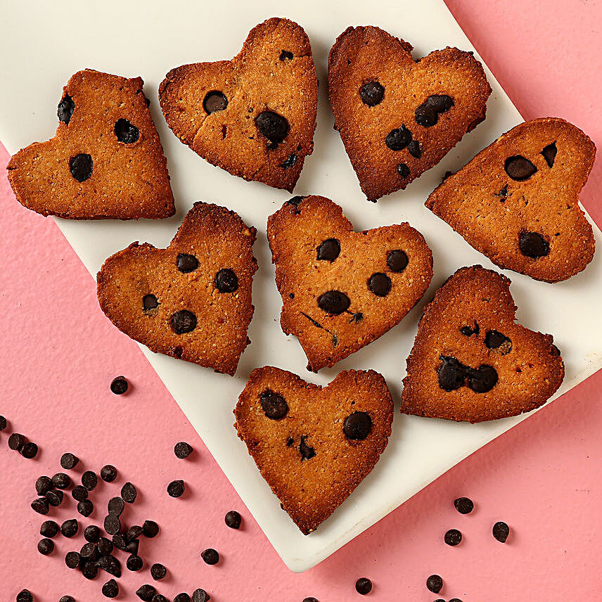 Gluten & Sugar Free Heart Chocochip FITcookies
